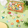 42Pcs 21 Styles Flower Computerized Embroidery Cloth Patches PATC-TA0001-27-5