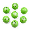 Flower Opaque Resin Beads RESI-T054-001E-3