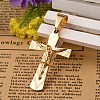 Ion Plating(IP) 304 Stainless Steel Crucifix Cross Pendants STAS-I035-13B-1