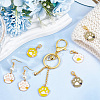 Alloy Pendant Stitch Markers HJEW-AB00597-4