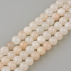 Natural Pink Aventurine Gemstone Round Bead Strands LS-G-R288-8mm-1