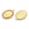 Non-Tarnish 304 Stainless Steel Pendant Cabochon Settings STAS-N114-02G-2