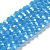 Electroplate Glass Beads Strands EGLA-A035-J6mm-A07-1