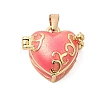 Brass Enamel Prayer Box Pendants KK-CJC0013-17G-02-1