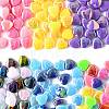 200Pcs 2 Colors ABS Plastic Beads KY-FS0001-42C-2