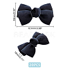 Polyester Bowknot Shoe Decorations AJEW-WH0323-25F-3