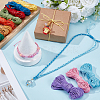 10 Bgas 10 Colors 15M Korean Waxed Polyester Cord YC-PH0001-55-4
