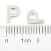 Tarnish Resistant 304 Stainless Steel Letter Charms STAS-O072-P-3