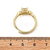 Brass Micro Pave Clear Cubic Zirconia Finger Rings for Women RJEW-U049-02G-5