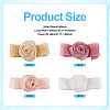 4Pcs 4Colors Cloth Rose Ribbon Chokers FIND-TA0002-27-5