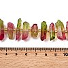 Electroplated Natural Quartz Crystal Beads Strands G-F800-D11-4