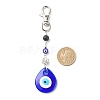 Handmade Lampwork Evil Eye Pendant Decoration HJEW-JM00791-01-2