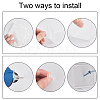 Acrylic Wall Mounted Headband Storage Rack AJEW-WH0534-02-3