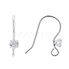 925 Sterling Silver Earring Hooks X-STER-S002-52-2