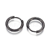 304 Stainless Steel Huggie Hoop Earrings EJEW-F111A-14mm-B-2