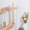Wooden Cross Hanging Wall Decorations HJEW-WH0036-45-3