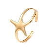 Ocean 304 Stainless Steel Starfish Open Cuff Bangles for Women SA-CBABC9E-04G-2