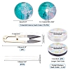 DIY Baking Paint Crackle Glass Beads Stretch Bracelet Making Kits DIY-PH0004-54D-2