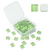 60Pcs Transparent Glass Cabochons GLAA-YW0003-65-25-1