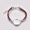 Faux Suede Bracelet Making MAK-WH0007-01E-1