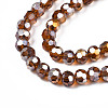 Electroplate Glass Beads Strands EGLA-R016-4m-4-3