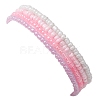 4Pcs 4 Color Glass Seed Beaded Stretch Bracelets Set BJEW-JB10121-2