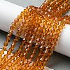 Transparent Glass Beads Strands EGLA-A039-T4mm-D28-4