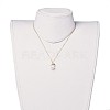 Glass Pearl Pendant Necklaces NJEW-JN02536-4