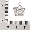 Brass Inlay Clear Glass Pendants KK-S388-29P-3