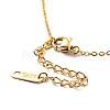 Crystal Rhinestone Heart with Word Forever Love Pendant Necklace NJEW-P229-11G-4