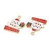Christmas Alloy Enamel Pendants LS-ENAM-D050-13A-02G-2