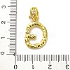 Rack Plating Brass Micro Pave Cubic Zirconia European Dangle Charms KK-L210-015G-G-3