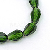 Transparent Glass Bead Strands GLAA-R168-8x11-01E-2