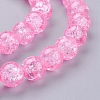 Spray Painted Crackle Glass Beads Strands CCG-Q001-10mm-02-3