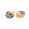 Natural Dalmatian Jasper Charms G-N326-121-01-3