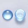 Transparent Spray Painted Glass Cabochons GLAA-S190-013C-F08-2