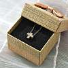 304 Stainless Steel Crystal Rhinestone Pendant Cable Chain Necklaces for Women LS-NJEW-C062-01D-G-3