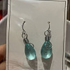 Resin & Alloy Dangle Earrings WG626EB-01-1