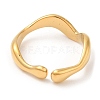 304 Stainless Steel Open Cuff Rings for Women STAS-D085-08G-3