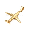 Airplane 304 Stainless Steel Pendants STAS-M121-10G-2