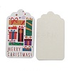 Rectangle Christmas Theme Kraft Paper Cord Display Cards CDIS-K003-02E-2
