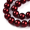 Baking Paint Pearlized Glass Pearl Bead Strands HY-N002-8mm-A13-4