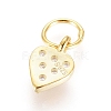 925 Sterling Silver Heart Charms STER-G031-01G-2