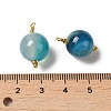 Dyed Natural Agate Pendants KK-P242-09D-G01-3