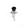 Rose Brass with Resin Cuff Rings FS-WG9A4C1-02-1