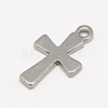 Stainless Steel Cross Charms X-STAS-M037-14-2