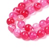 Natural Striped Agate/Banded Agate Beads Strands G-Z060-A01-A15-3