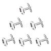 Flat Round Brass Cuff Settings KK-PH0001-14-1
