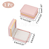 Rectangle PU Leather Pendant Boxes LBOX-WH0004-03-2