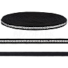 10 Yards Black Nylon Ribbon SRIB-WH0012-09B-1
